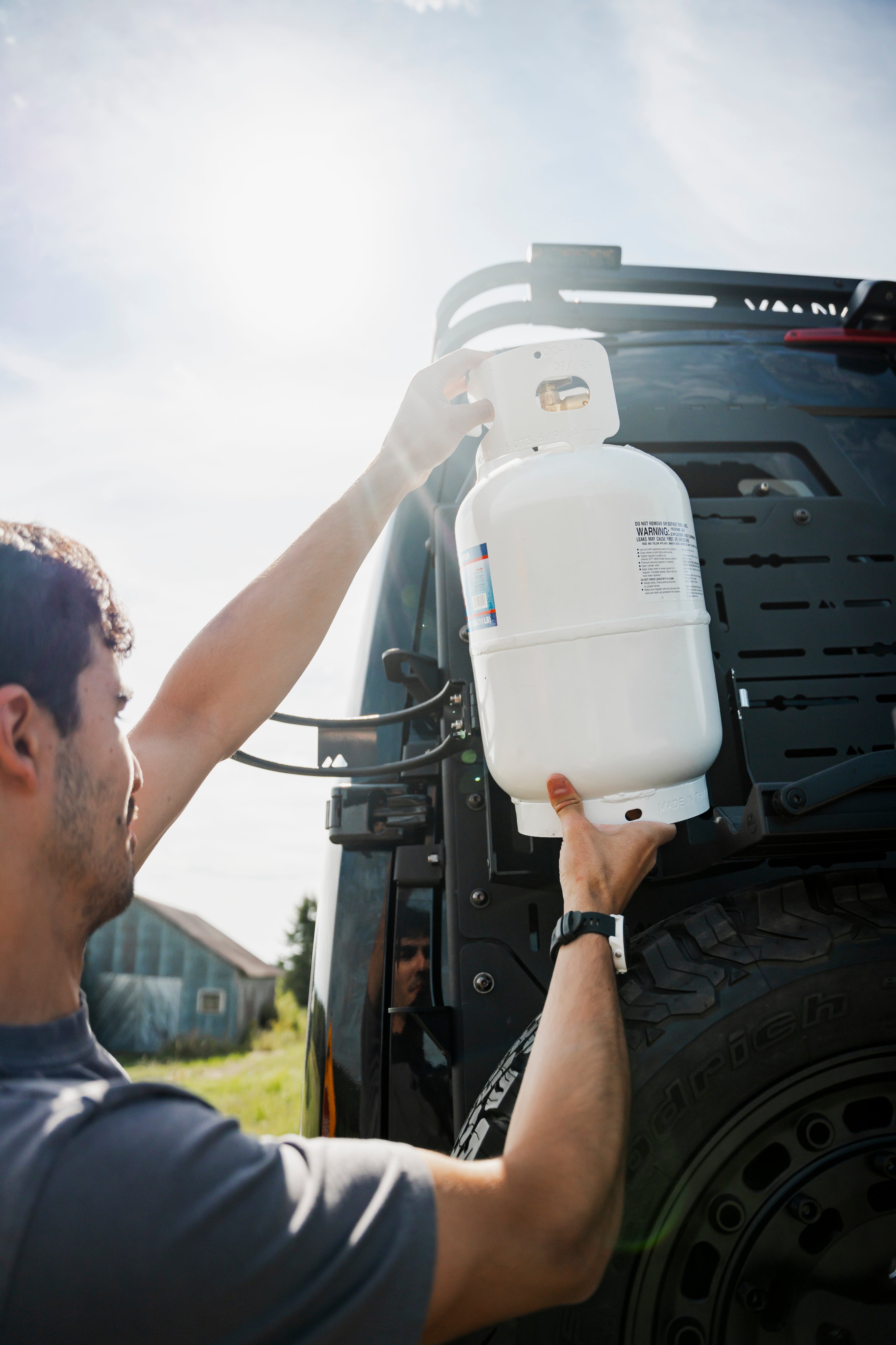 SPARK Propane Tank Holder